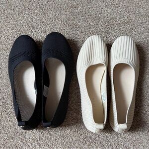 Danskin Black and Cream Flats